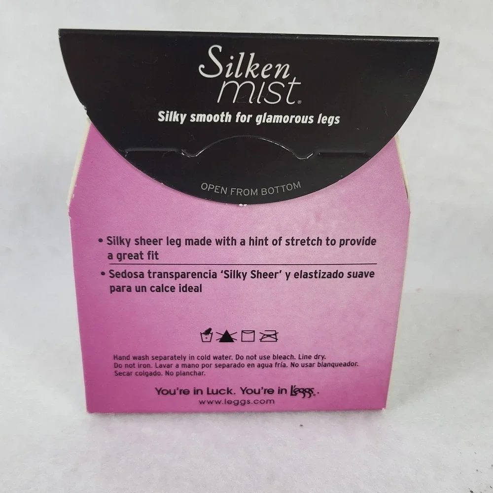 NEW Leggs Silken Mist Silky Sheer Leg Control Top‎ Pantyhose Size Q Sun Beige